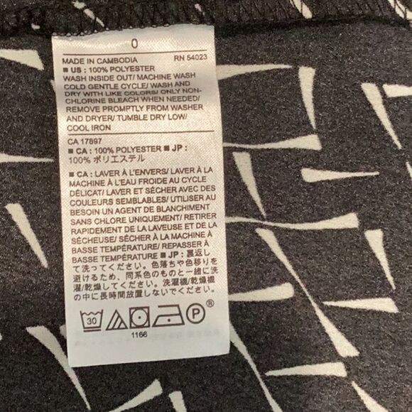 BANANA REPUBLIC FACTORY NWT SLEEVELESS DRESS BLACK WHITE SIZE 0 - Picture 10 of 10